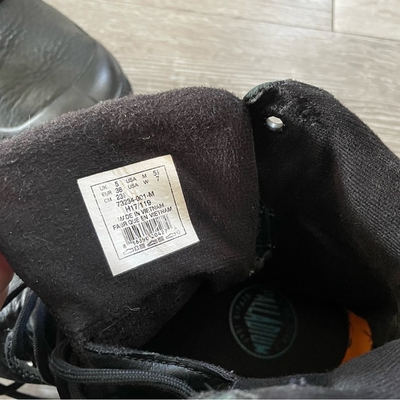 Palladium Pampa Sport Cuff Boot Lace Up Black Leather Nylon Waterproof Size 7 - Picture 9 of 10